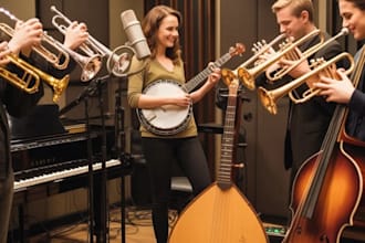 record pro brass horn section trumpet banjo fiddle piano for your track