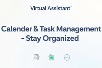 be your reliable virtual assistant for calendar, scheduling and admin tasks