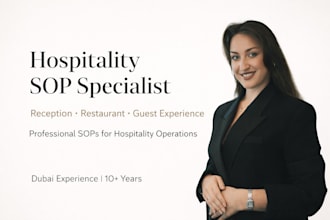 create professional reception sops for restaurant business