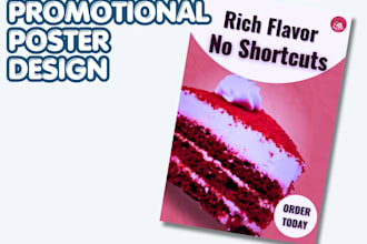 design promotional poster for commercial business and events
