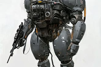 draw high quality robot concepts