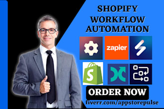setup shopify store workflow automation zapier synctrack mechanic syncx react