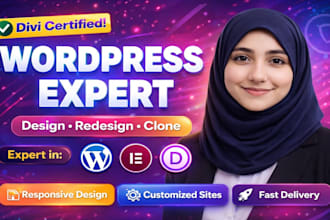 be your wordpress divi expert for divi website design using divi builder