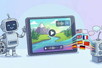 translate the video into any language