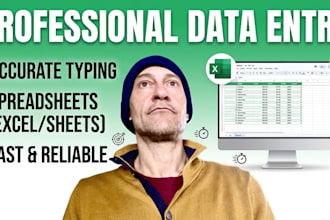 provide professional data entry and web research services