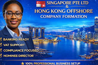 register your hong kong, singapore company with nominee director banking set up
