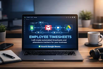 create automated employee timesheet and attendance tracker in excel or google