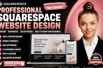 build squarespace website, redesign squarespace web, design website development