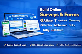 build online survey jotform typeform limesurvey heyflow alchemer tally outgrow