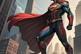 superhero character for comics