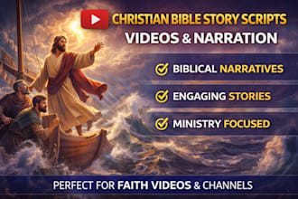 write engaging christian bibles story scripts for videos and narration