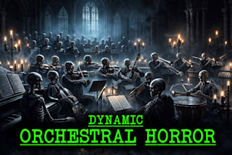 compose an original cinematic orchestral horror soundtrack