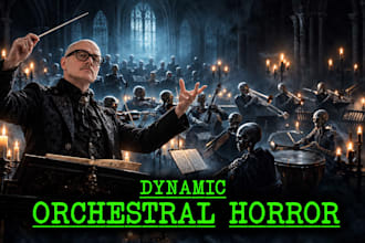 compose an original cinematic orchestral horror soundtrack