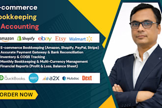 do ecommerce bookkeeping for amazon shopify ebay sellers in quickbooks  xero