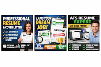 write and optimize a professional ats resume and cover letter