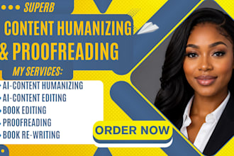 humanize ai content, edit ai writing, rewrite ai text and proofread