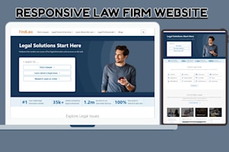 design corperate, tax law firm wordpress website and legal lead funnel
