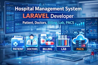 develop a custom hospital management system with laravel