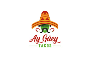 design awesome mexican tacos food truck logo