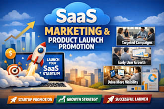 do saas marketing product launch and startup promotion