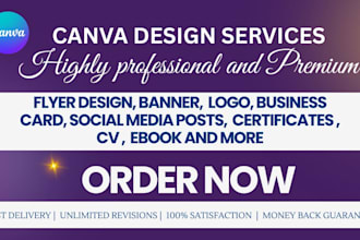 design urgent flyer, banner, logo, social media posts, cards and CV for you