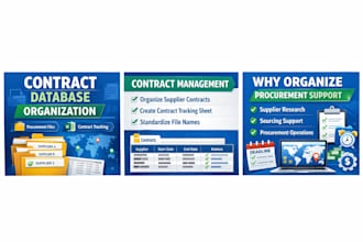 organize, clean and manage your supplier or vendor database