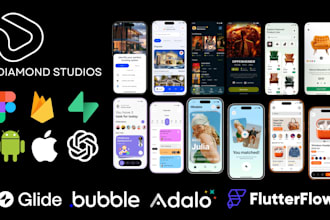mobile app development flutterflow glide bubble io fintech flutter app developer