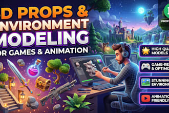 build detailed 3d game environments and level design