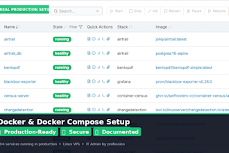 set up docker and docker compose on your linux vps or server