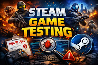 test and review your game on pc and steam deck