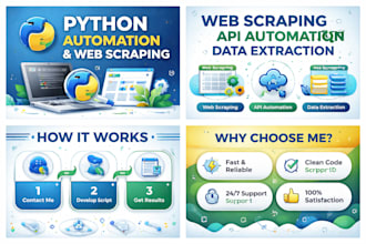 develop python scripts for automation, apis, and web scraping solutions