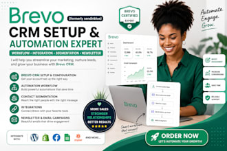 setup brevo CRM automation workflow newsletter and email marketing