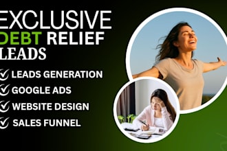 debt settlement debt relief leads debt consolidation debt relief landing page