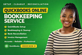 do quickbooks online setup cleanup bookkeeping invoice and bank reconciliation