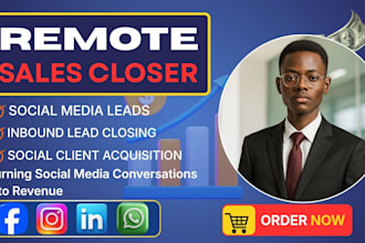 sales closer expert sales b2b lead generation sales representative online sales