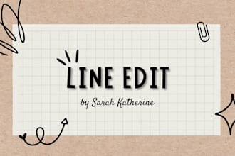 line edit your fiction manuscript