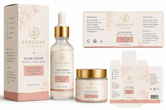 design cosmetic packaging and cosmetic label design