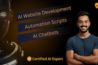 develop ai website, automation scripts, ai chatbot
