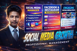 social media manager for your business growth