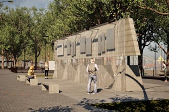 create a render from yor tecnica drawings or 3d model