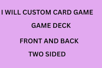 create custom card game for deck