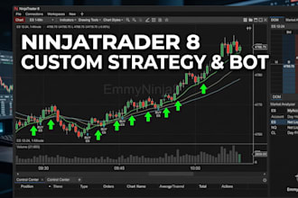 code custom ninjatrader 8 strategy indicator or automated trading script