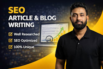 write SEO optimized blog posts and articles for your website