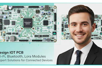 design iot pcb with wifi, bluetooth, lora modules