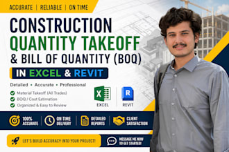 do professional construction quantity takeoff and boq estimation