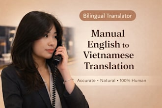 manually translate english to vietnamese and vietnamese to english