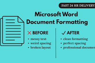 professionally format your microsoft word document