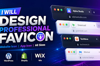 design professional favicon and website icon
