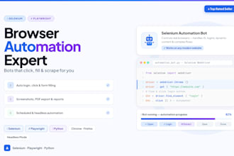 build python selenium browser automation bot