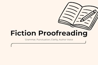 professionally proofread your fiction manuscript